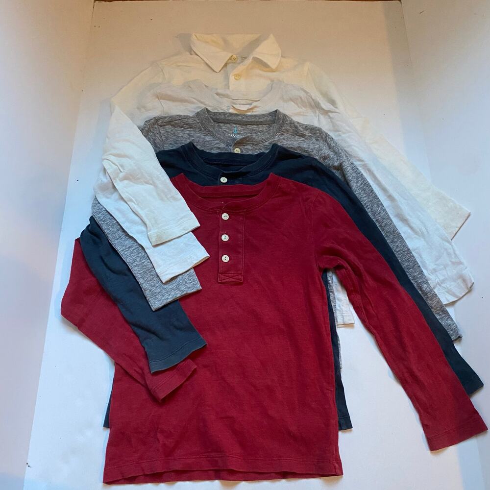 Crewcuts Henley & Polo Jersey Long Sleeve Shirt Bundle